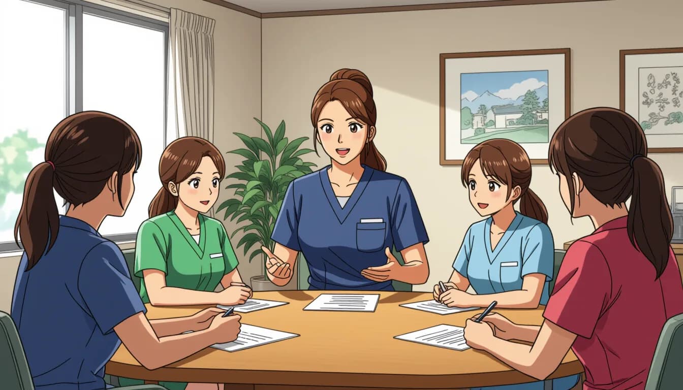 2. 効果的な人材育成計画の立て方 - illustration for 介護現場のマネジメントと人材育成の方法