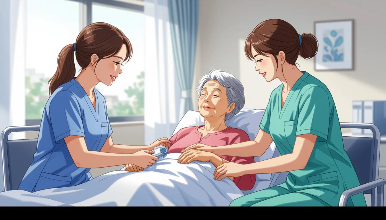 老健への転職ポイント - illustration for 介護老人保健施設（老健）で働く特徴と転職