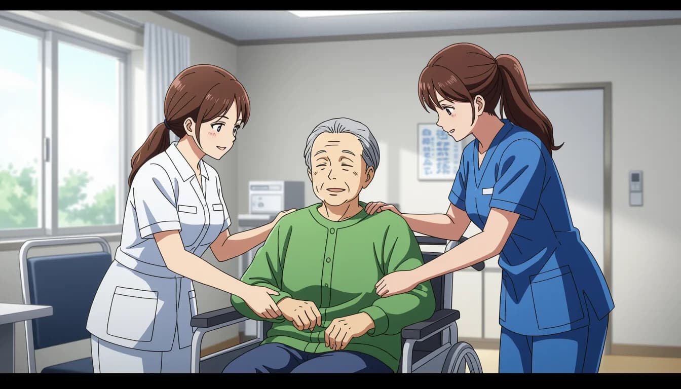 老健で働く職種と仕事内容 - illustration for 介護老人保健施設（老健）で働く魅力と転職方法