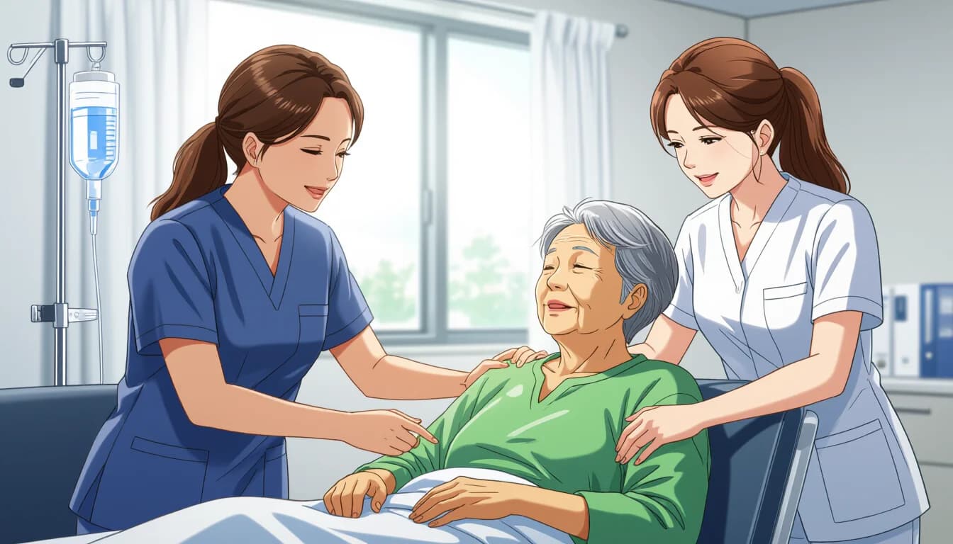 老健で働く魅力・メリット - illustration for 介護老人保健施設（老健）で働く魅力と転職方法