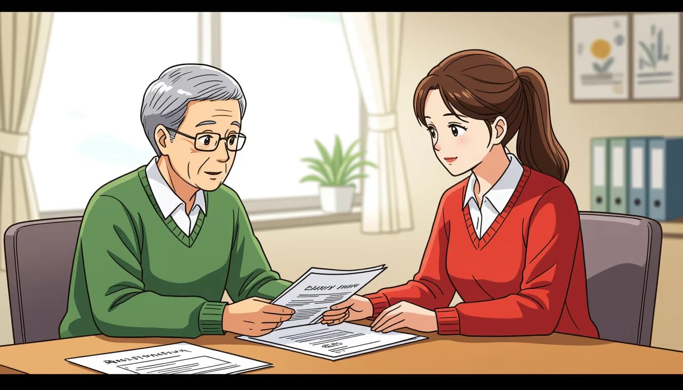 ケアマネジャー（介護支援専門員）とは？資格と仕事内容 - illustration for ケアマネジャー（介護支援専門員）の転職完全ガイド