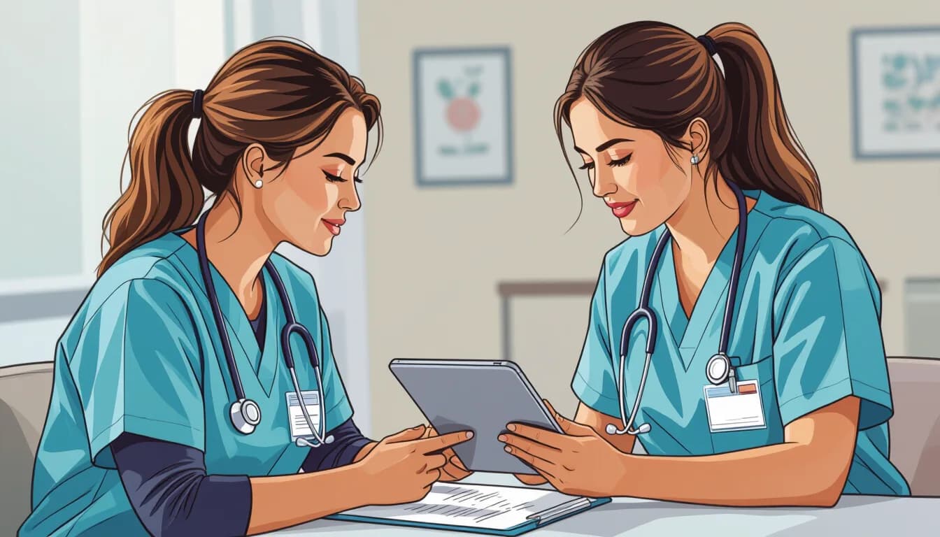 ペーパーレス化システムの選び方 - illustration for 介護現場のペーパーレス化と効率的な記録方法