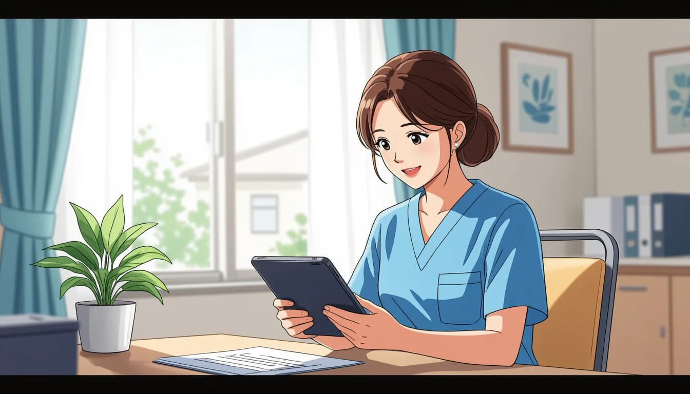 介護記録システムの選び方【失敗しないための5つのポイント】 - illustration for 介護記録のICT化・電子化と業務効率化ガイド