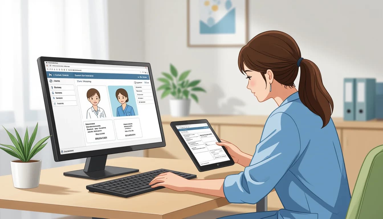 介護ソフトの主な機能と活用方法 - illustration for 介護ソフト・介護システムの種類と使い方ガイド