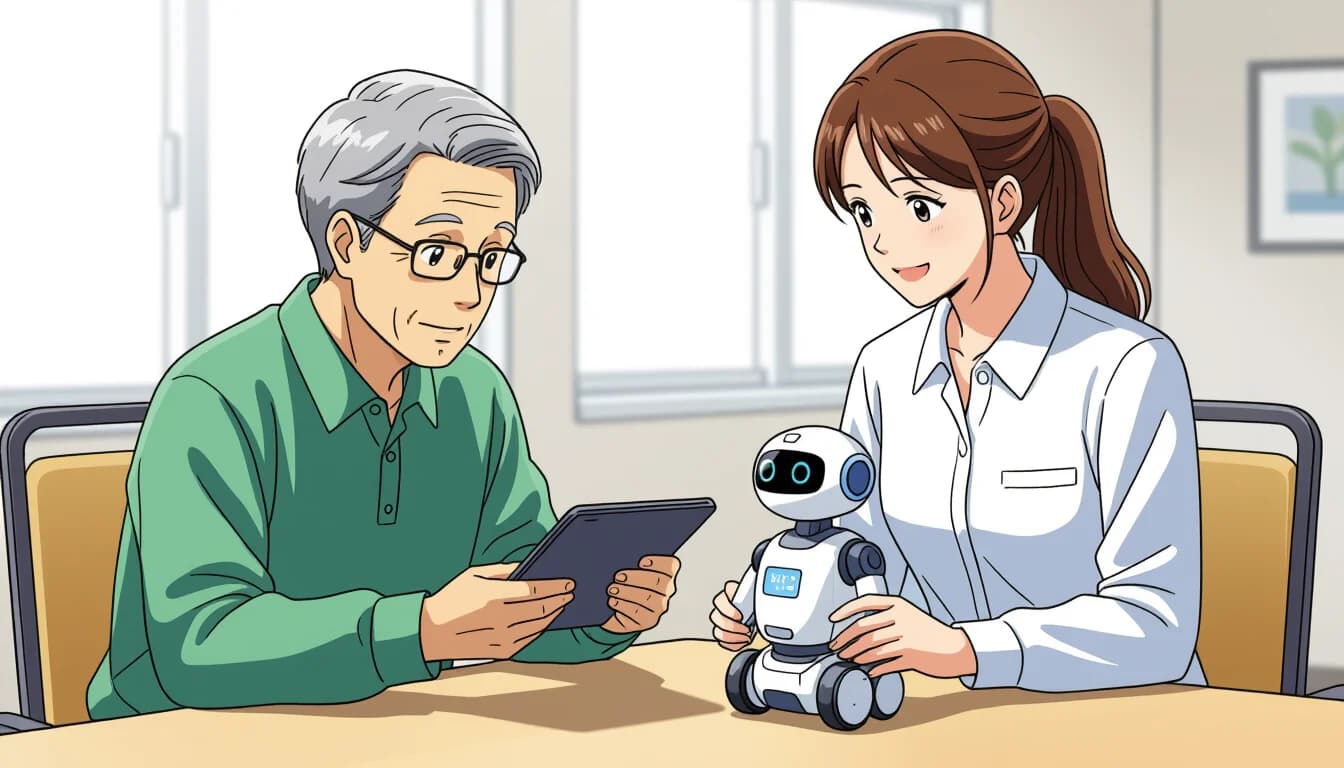 キャリアパスと成長の道筋 - illustration for 介護テクノロジー導入支援コンサルタントのキャリア