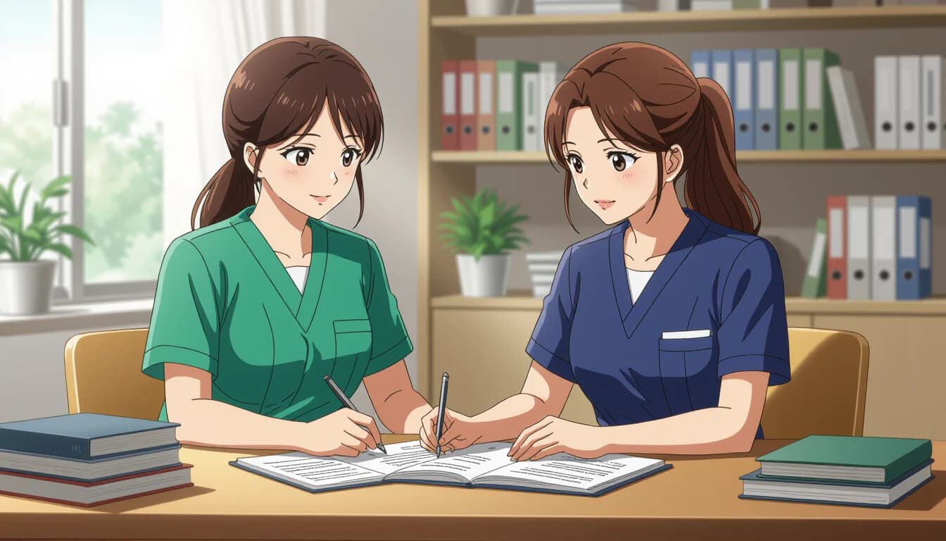 介護事業所の資格取得支援制度を活用する - illustration for 介護職の無料で取れる資格と費用を抑える方法