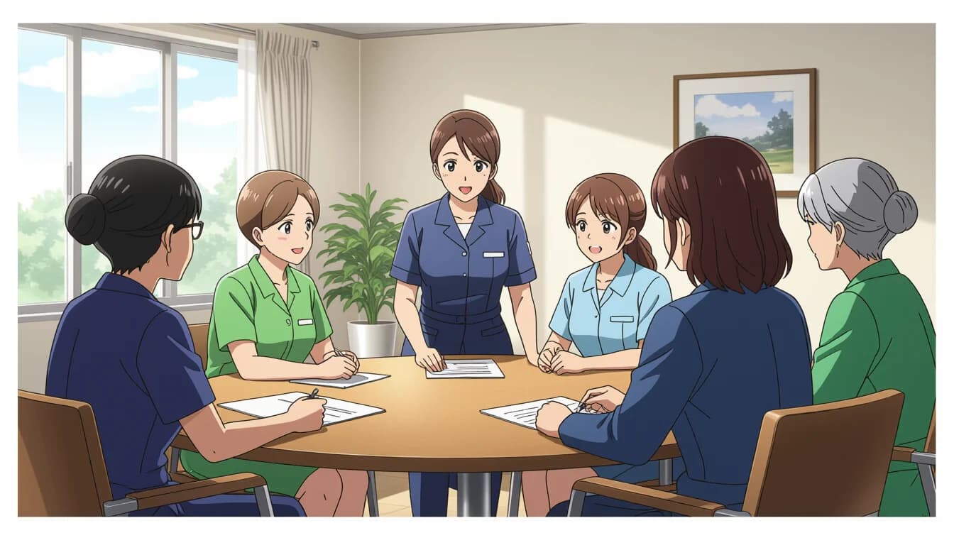 認定介護福祉士の役割と期待される仕事内容 - illustration for 認定介護福祉士のキャリアと管理職への活用