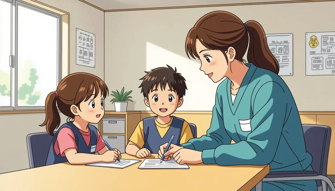 放課後等デイサービスの仕事内容｜1日の流れと主な業務 - illustration for 児童福祉施設・放課後デイサービスで働く方法