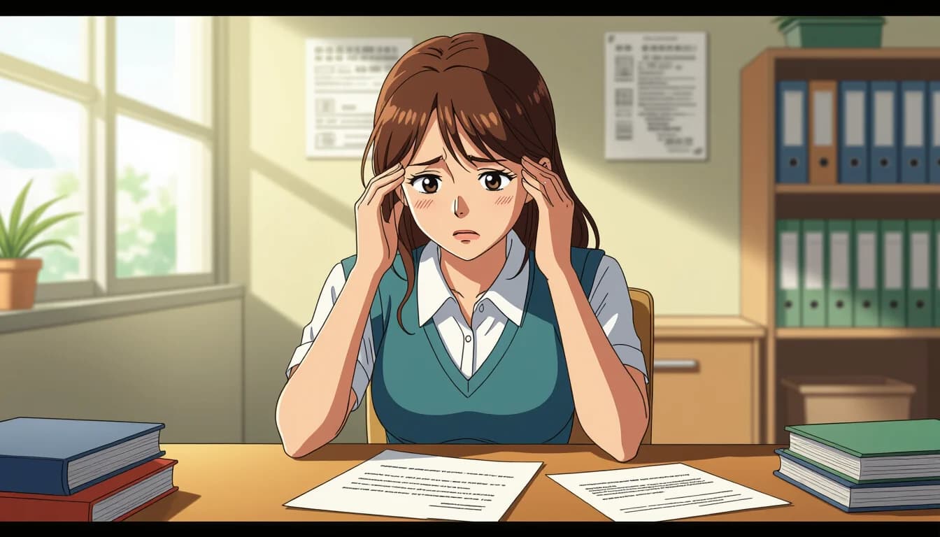 3位：仕事量が多い・業務負担が重い（27.7%） - illustration for 保育士が転職を考える理由ランキングと対処法