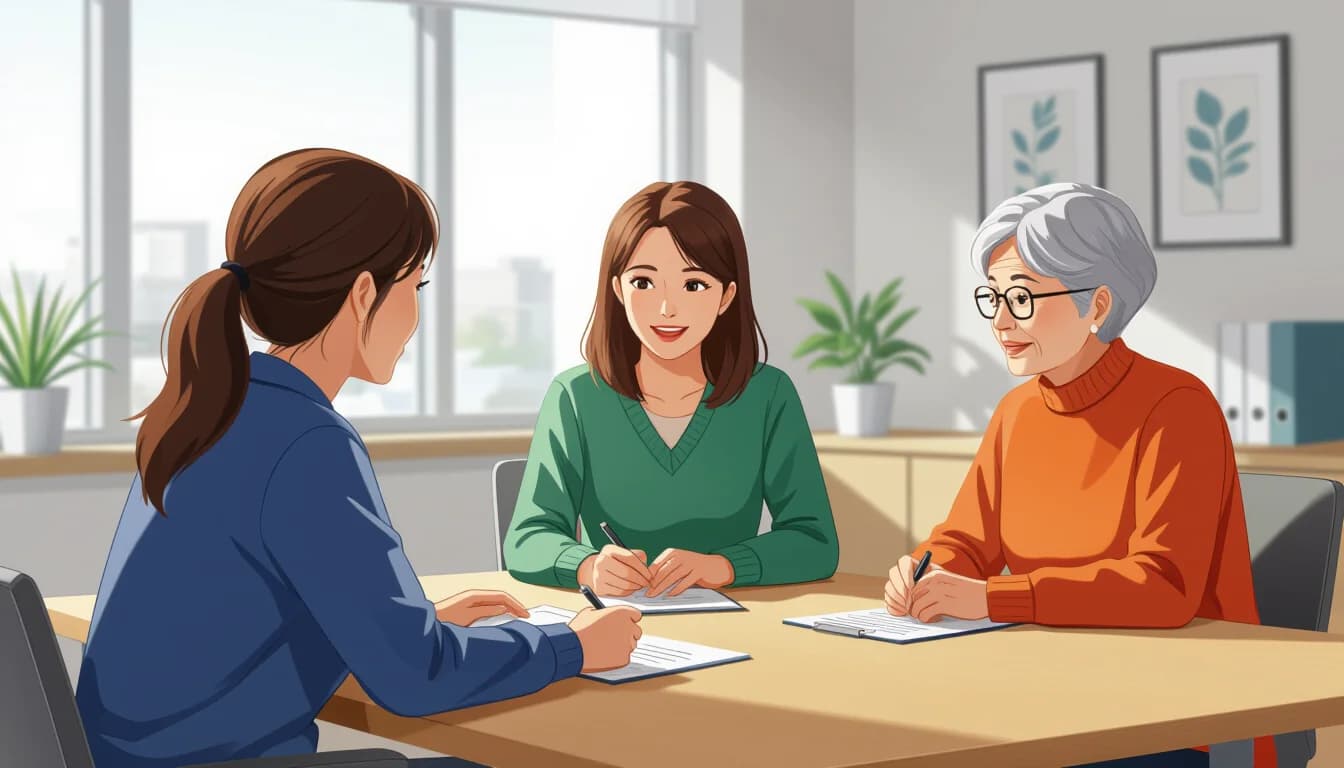 転職を成功させるためのポイント - illustration for 地域包括支援センターのケアマネジャーの働き方