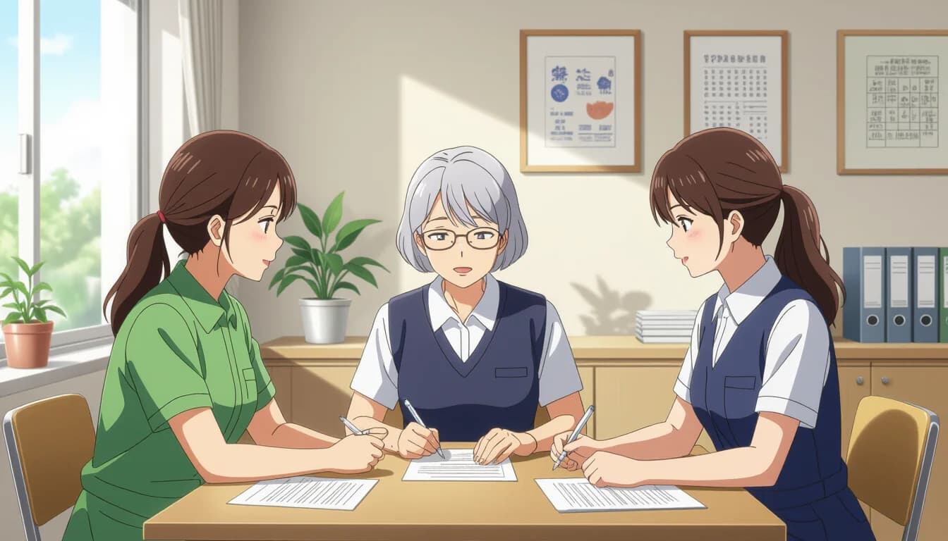 地域包括支援センターに配置が義務付けられている3職種 - illustration for 地域包括支援センターで働く職種と仕事内容