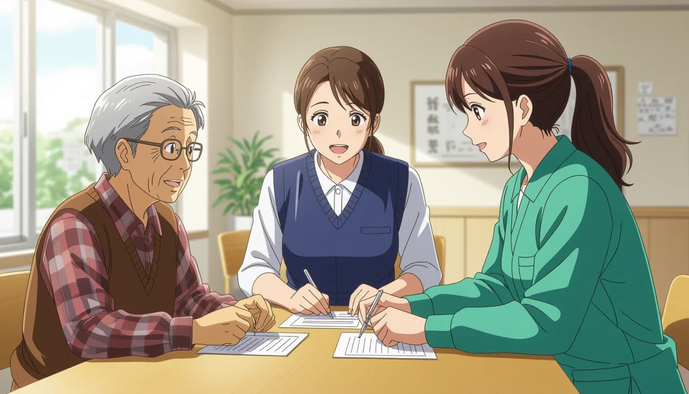 デイサービスで働く仕事内容と1日の流れ - illustration for デイサービス・デイケアで働く魅力と仕事内容