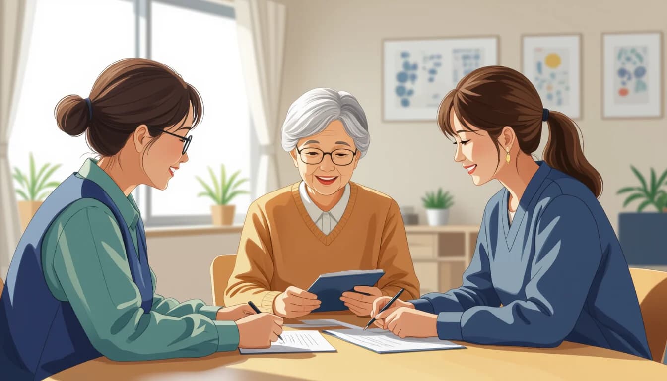 デイケアで働く仕事内容と1日の流れ - illustration for デイサービス・デイケアで働く魅力と仕事内容