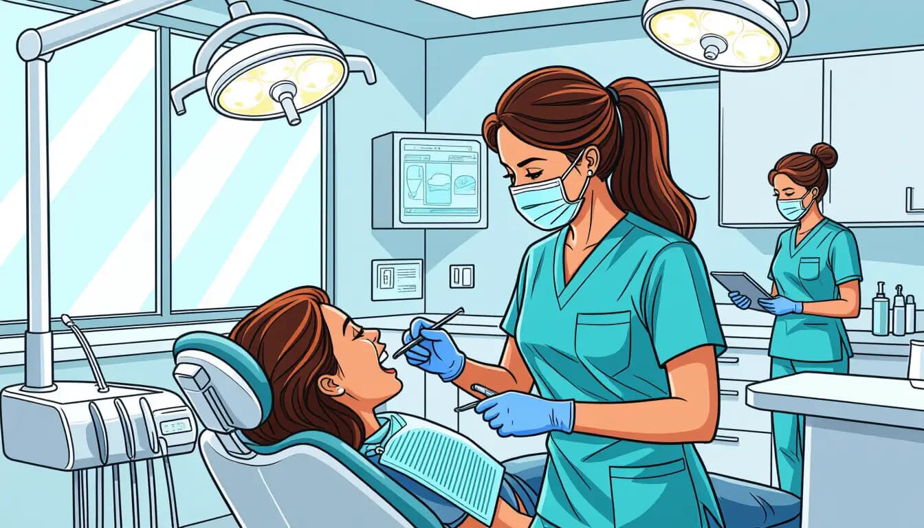 キャリアアップ・成長面でのメリット - illustration for 歯科衛生士の大規模医療法人への転職メリット