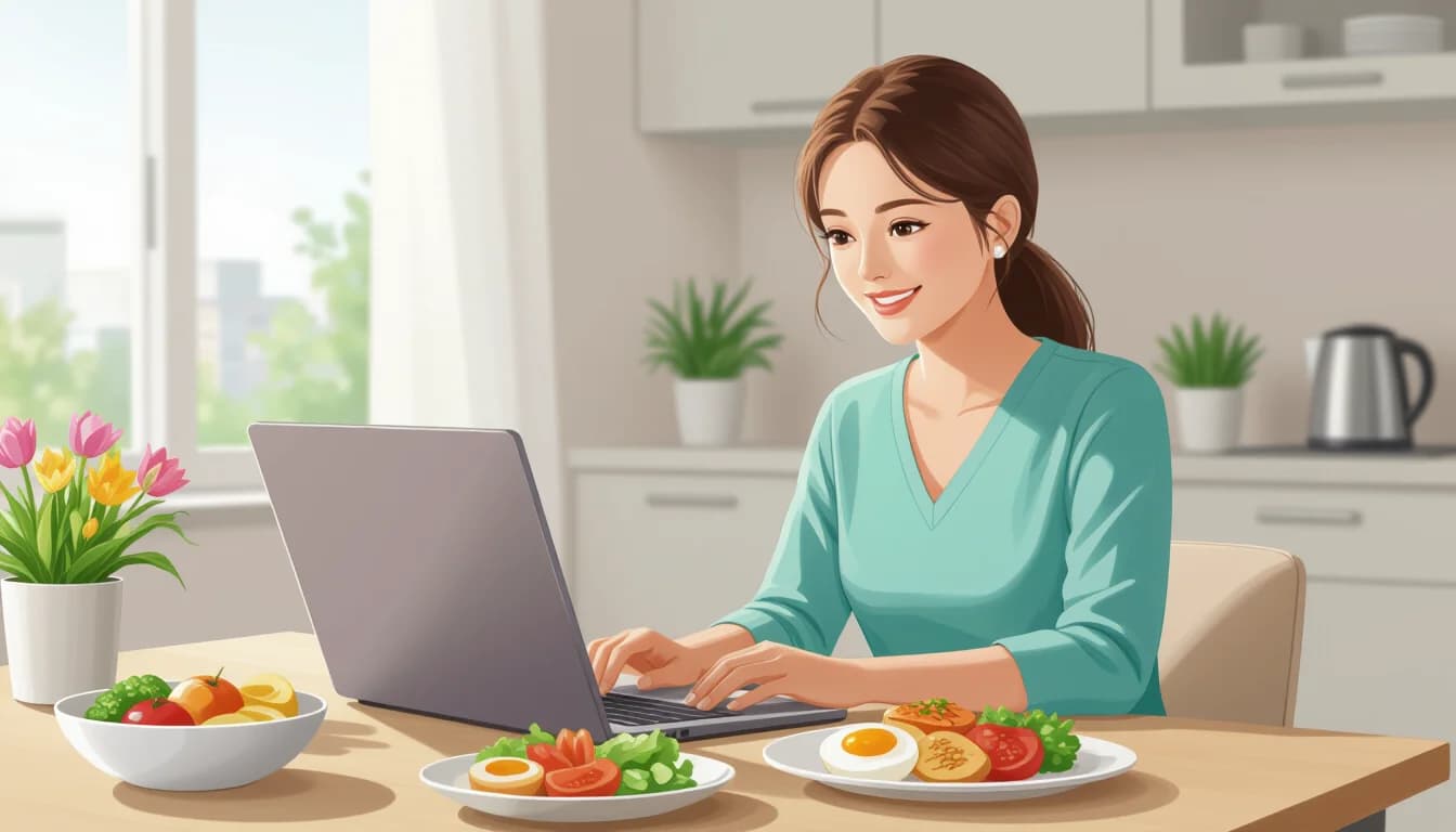 オンライン栄養指導を始めるためのステップ - illustration for 管理栄養士の将来性とオンライン栄養指導の可能性