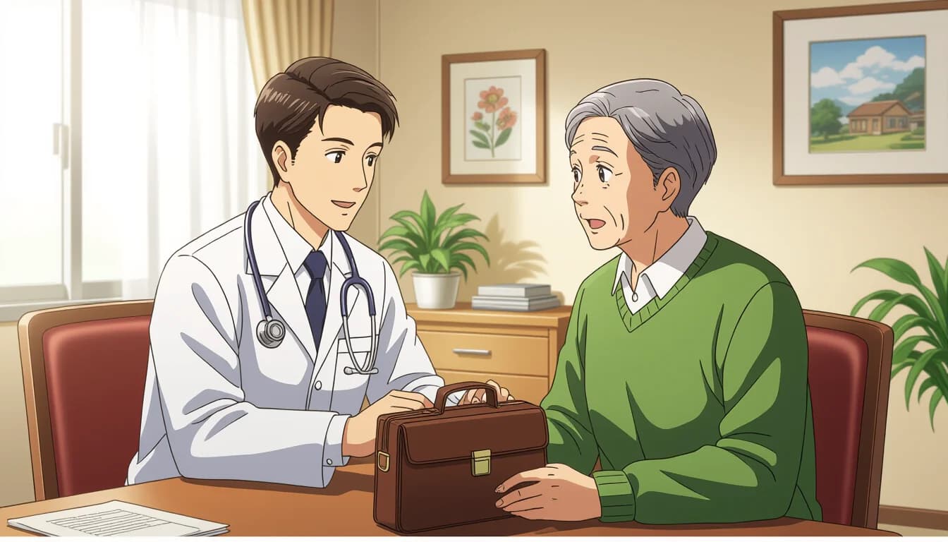 訪問診療医の仕事内容と1日のスケジュール - illustration for 医師の在宅医療・訪問診療への転職ガイド