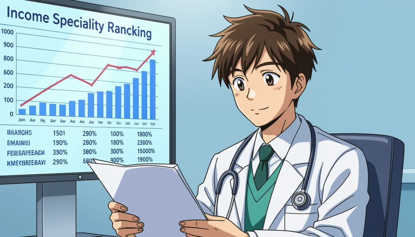 医師の年収に関するよくある疑問 - illustration for 医師の年収・給料と科目別の収入ランキング