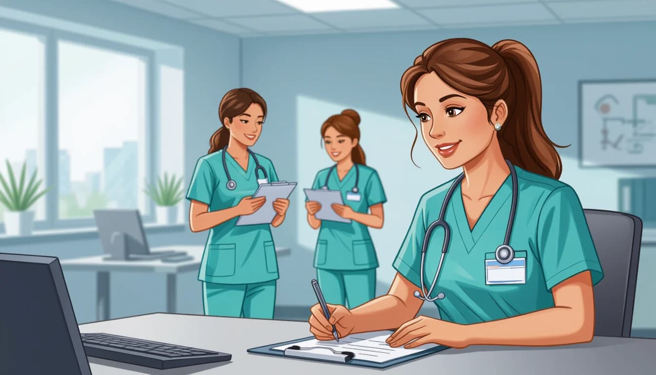 2. 離職率・勤続年数を確認する - illustration for 働きやすい医療・介護施設の見分け方チェックリスト