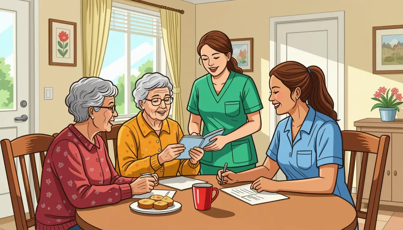 グループホーム介護職の具体的な仕事内容 - illustration for グループホーム介護職の仕事内容と転職のポイント