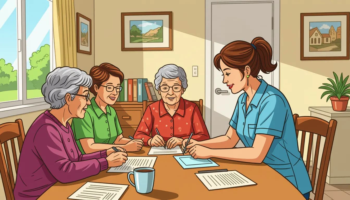 グループホームで働くメリットとデメリット - illustration for グループホーム介護職の仕事内容と転職のポイント