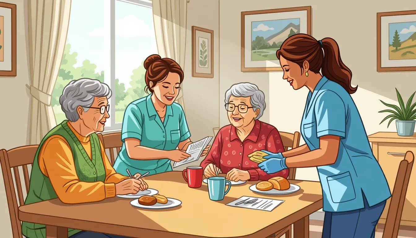 グループホームへの転職成功ポイント - illustration for グループホーム介護職の仕事内容と転職のポイント