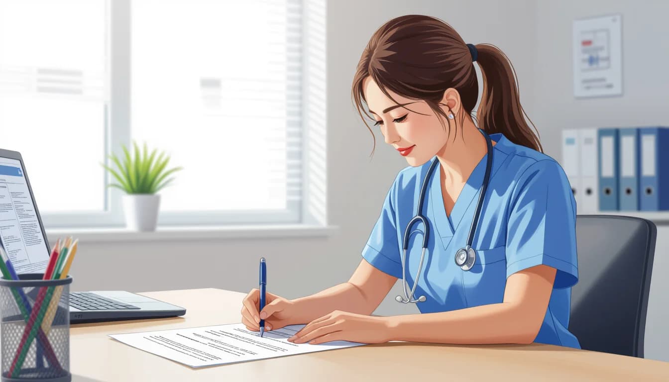 職務経歴書作成の重要ポイントと注意事項 - illustration for 医療・介護職の職務経歴書の書き方と例文