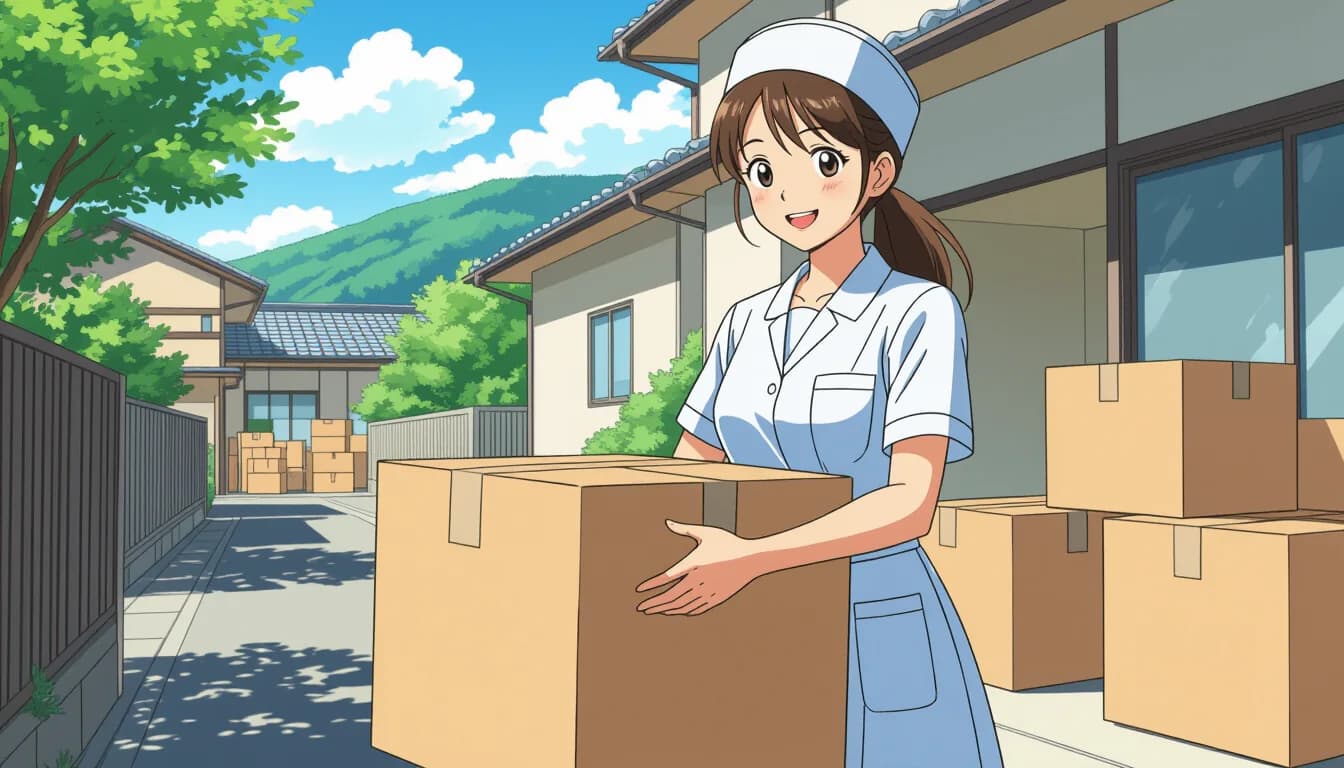 引っ越しを伴う転職の具体的な進め方・手順 - illustration for 医療・介護職の転職と引っ越し・Uターン転職