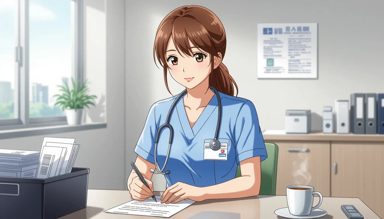 よく聞かれる質問⑤：職場環境・条件に関する質問 - illustration for 医療・介護職の面接でよく聞かれる質問30選