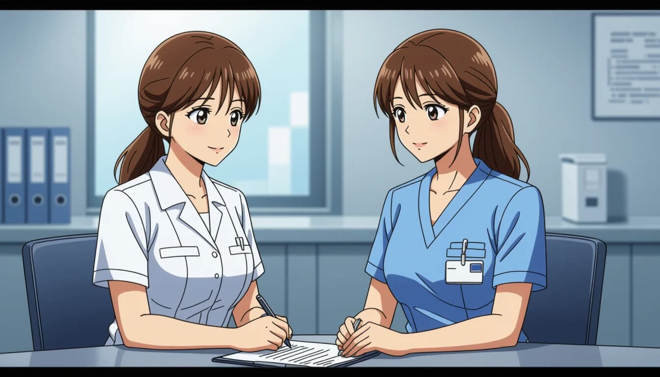 職種別・おすすめ逆質問例文 - illustration for 医療・介護職の面接での逆質問おすすめ例文