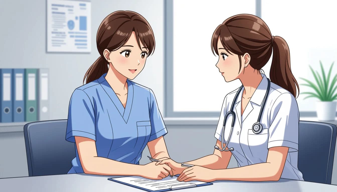 絶対NGな逆質問と言い換え方 - illustration for 医療・介護職の面接での逆質問おすすめ例文