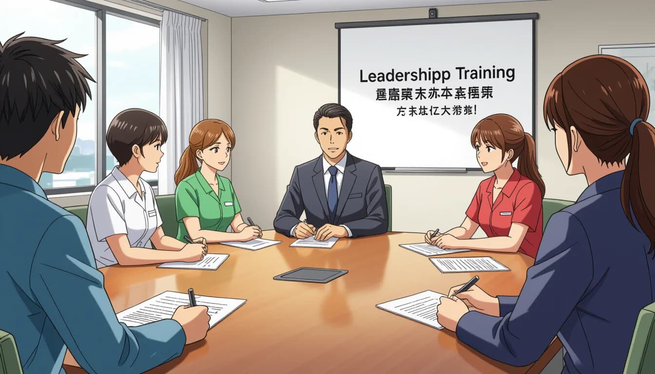 医療・介護現場でリーダーシップ研修が重要な理由 - illustration for 医療・介護のリーダーシップ研修とスキルアップ