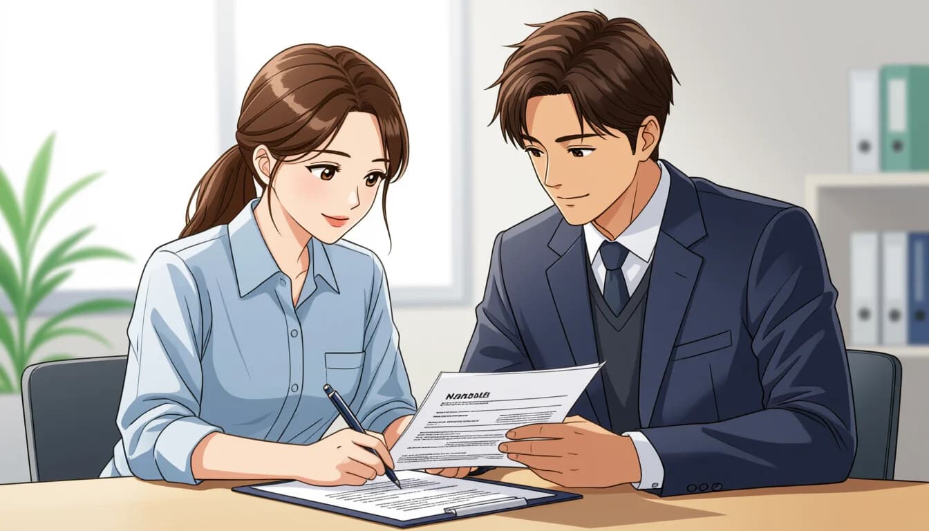 面接でよく聞かれる質問と模範回答 - illustration for 医療・介護・福祉の履歴書・面接対策完全ガイド