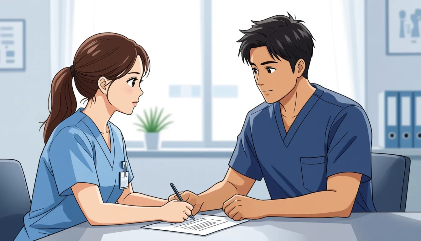 職種別・給料交渉の具体的な進め方 - illustration for 医療・介護職の給料交渉のコツと成功事例