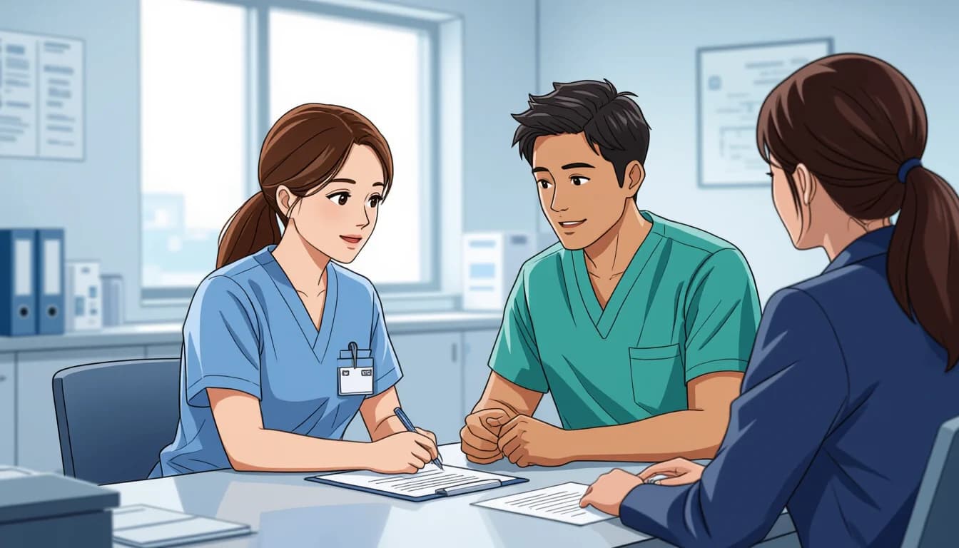 実際の成功事例：給料交渉で年収を上げた医療・介護職の体験談 - illustration for 医療・介護職の給料交渉のコツと成功事例