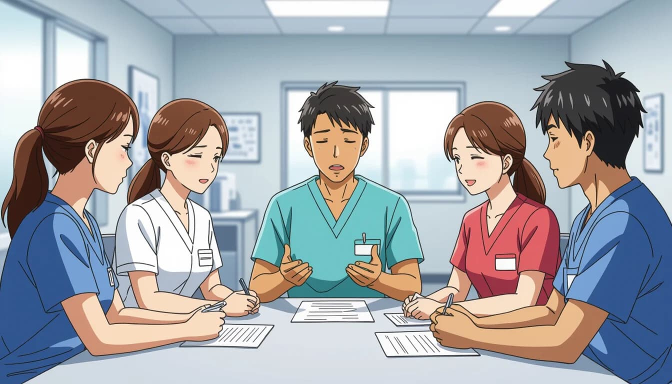 医療・介護職の人間関係ストレスが生まれる5つの原因 - illustration for 医療・介護職の人間関係ストレスの解消法