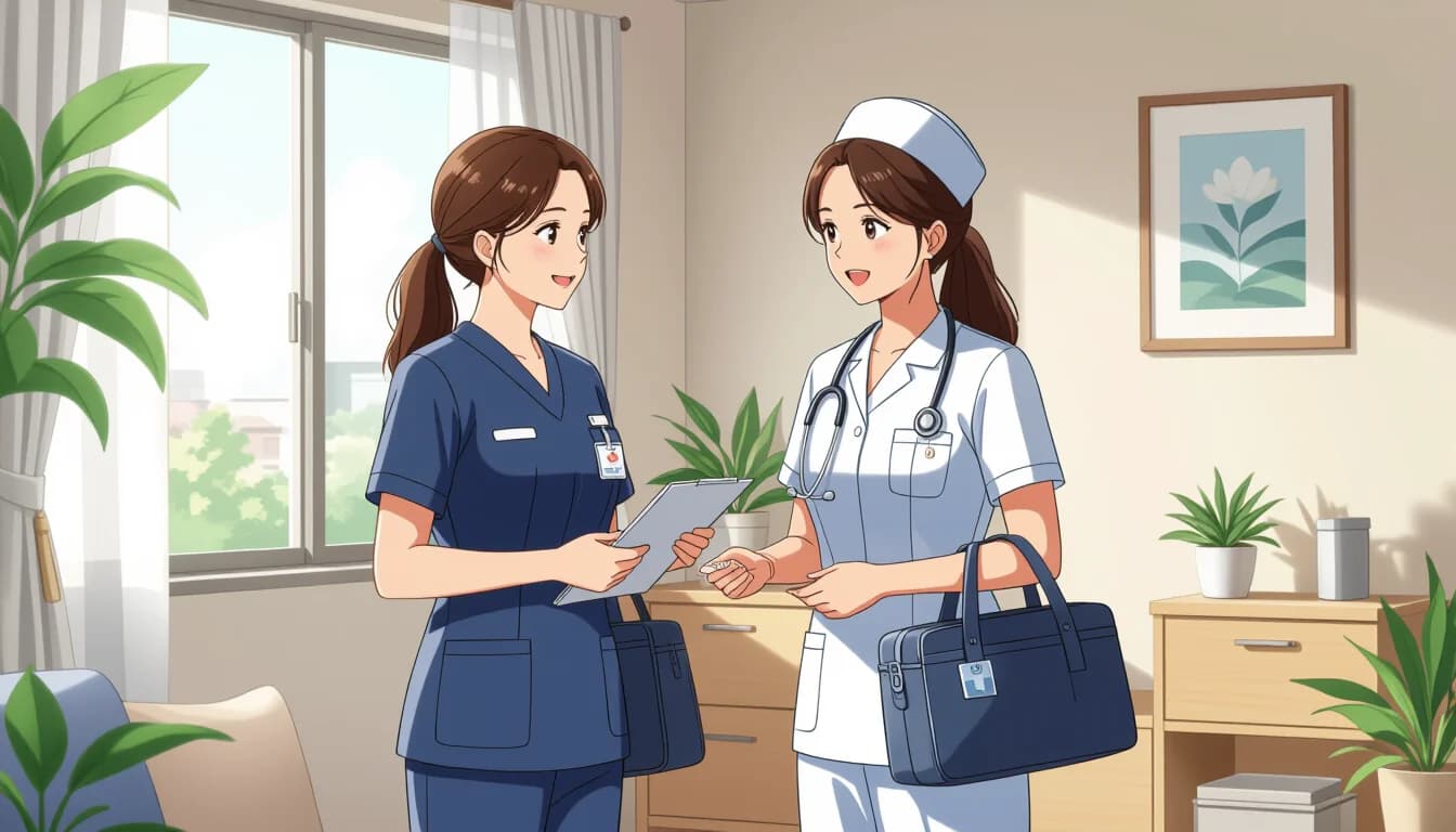 訪問看護ステーションで働くメリット・デメリット - illustration for 訪問看護ステーションで働く仕事内容と収入