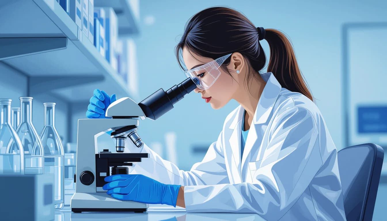 企業（医療機器メーカー・製薬会社）への転職：高年収を目指す - illustration for 臨床検査技師の転職先おすすめ【病院・検査センター・企業】