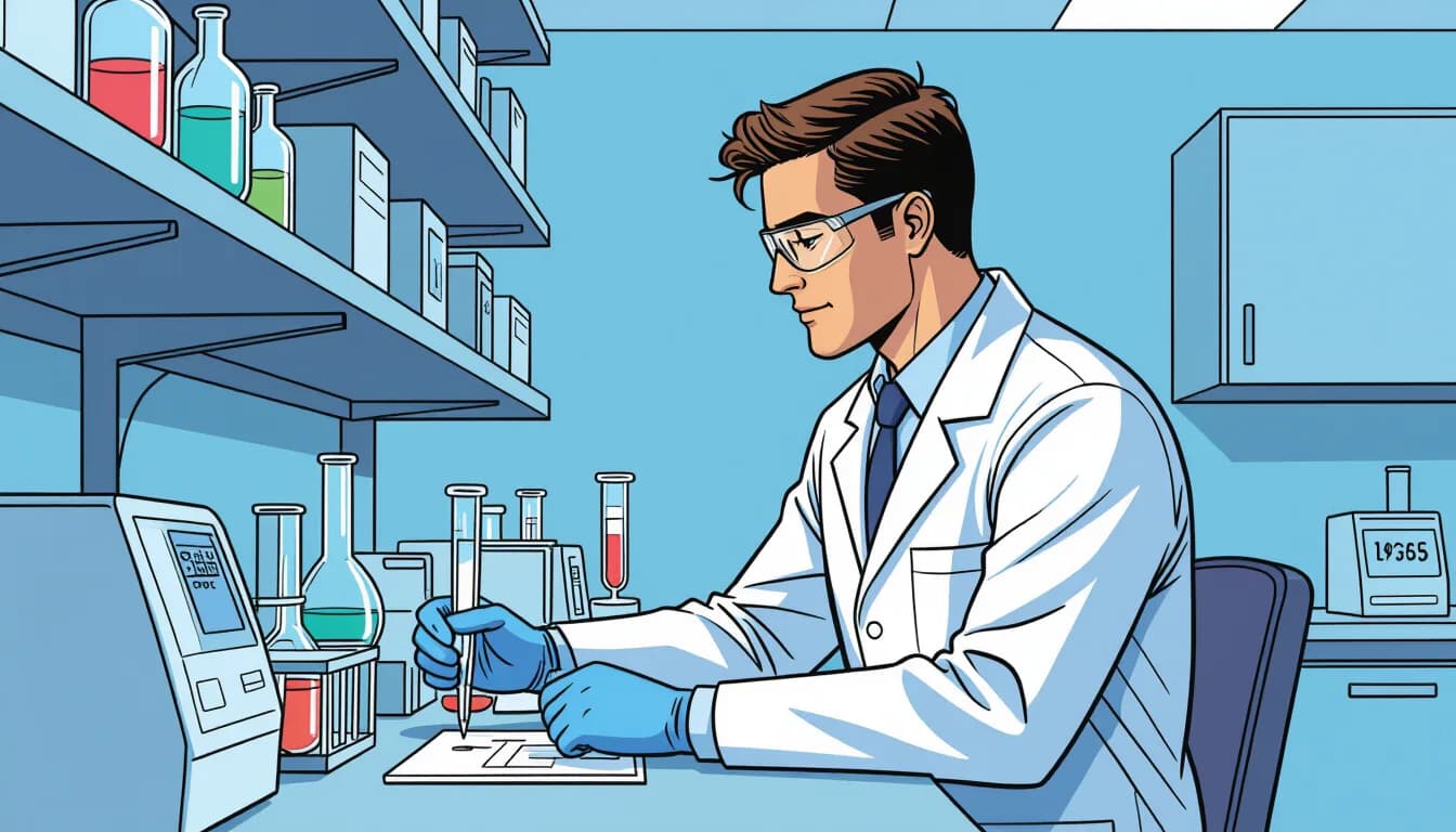 臨床検査技師の面接でよく聞かれる質問一覧 - illustration for 臨床検査技師の面接対策と志望動機の書き方