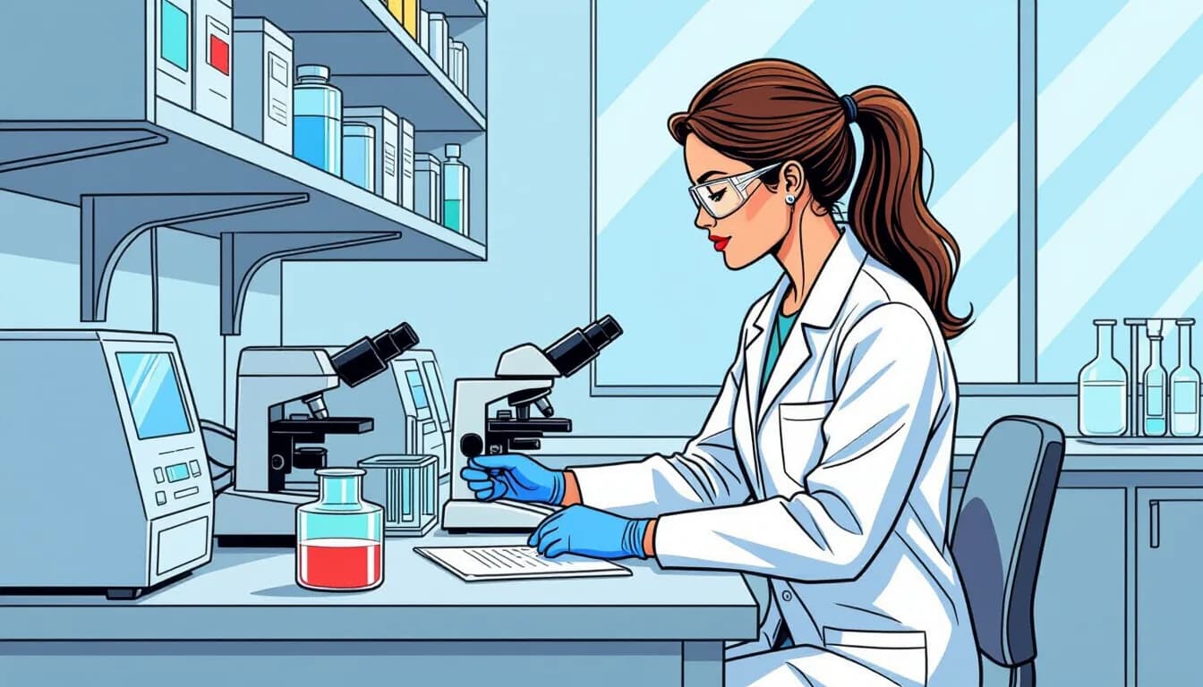 志望動機の書き方と例文 - illustration for 臨床検査技師の面接対策と志望動機の書き方