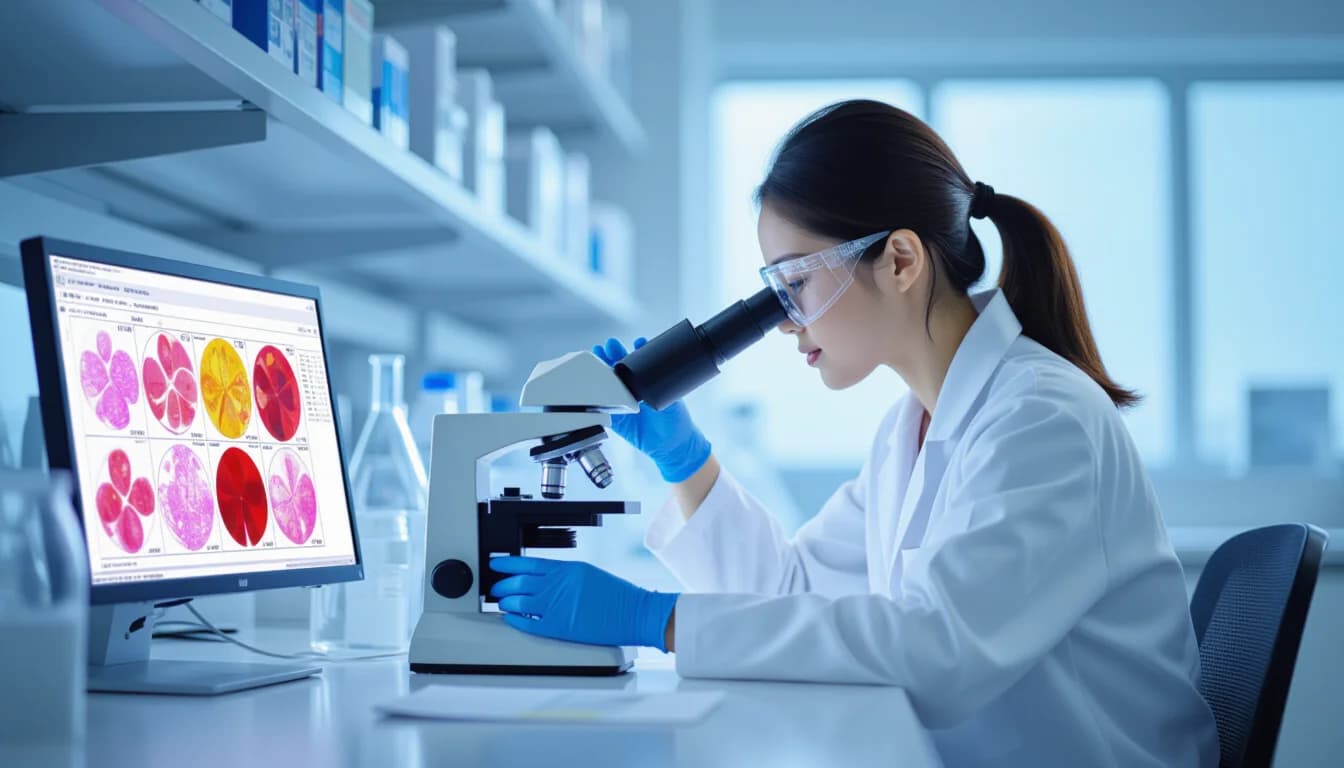 病理検査技師のキャリアパスと働く場所 - illustration for 臨床検査技師の病理検査分野でのキャリアと専門性