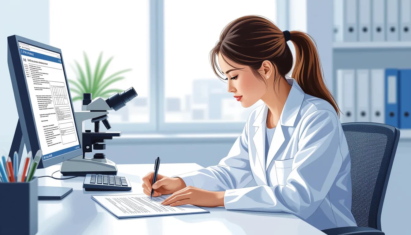 自己PRの書き方【3パターンの例文】 - illustration for 臨床検査技師の履歴書・職務経歴書の書き方