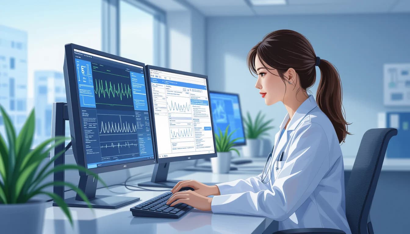 医療事務が将来も必要とされる理由 - illustration for 医療事務の将来性とオンライン診療時代の変化