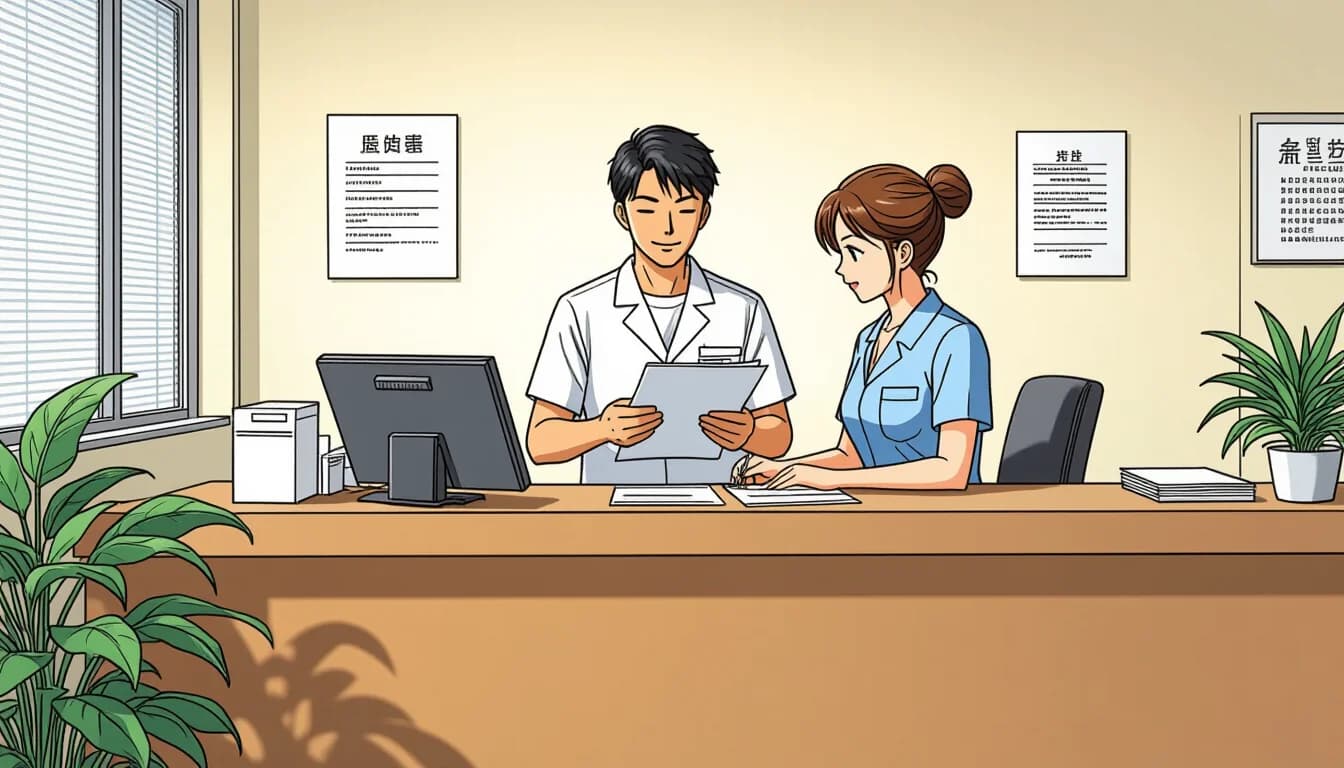 医療事務の志望動機に含めるべき4つの要素 - illustration for 医療事務の志望動機の書き方【未経験・経験者別】