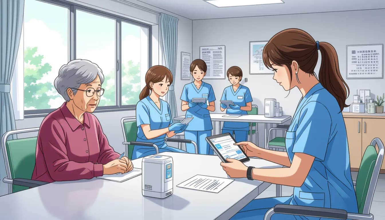 IoT見守りシステムの導入メリット - illustration for 見守りセンサー・IoT技術と介護現場の未来