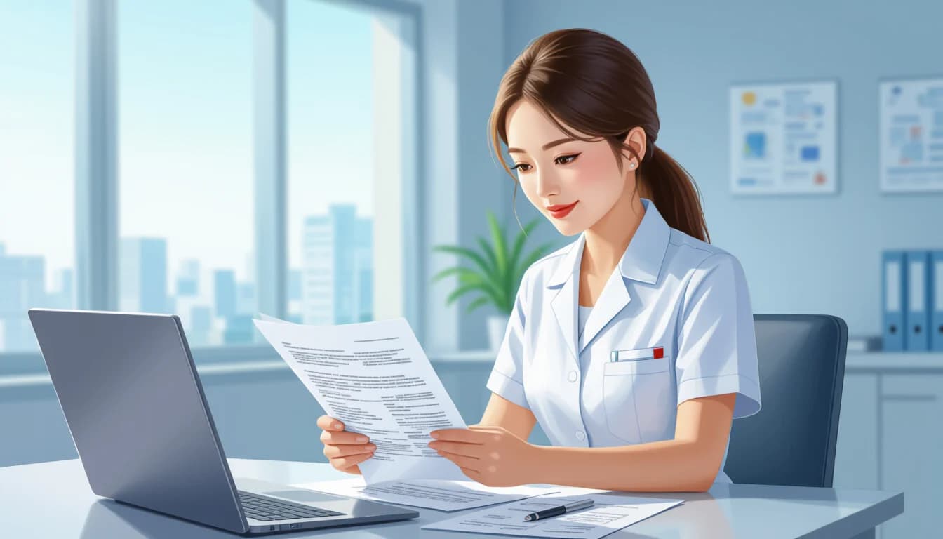 転職活動の流れ｜準備から入職までのステップ - illustration for 看護師の転職完全ガイド