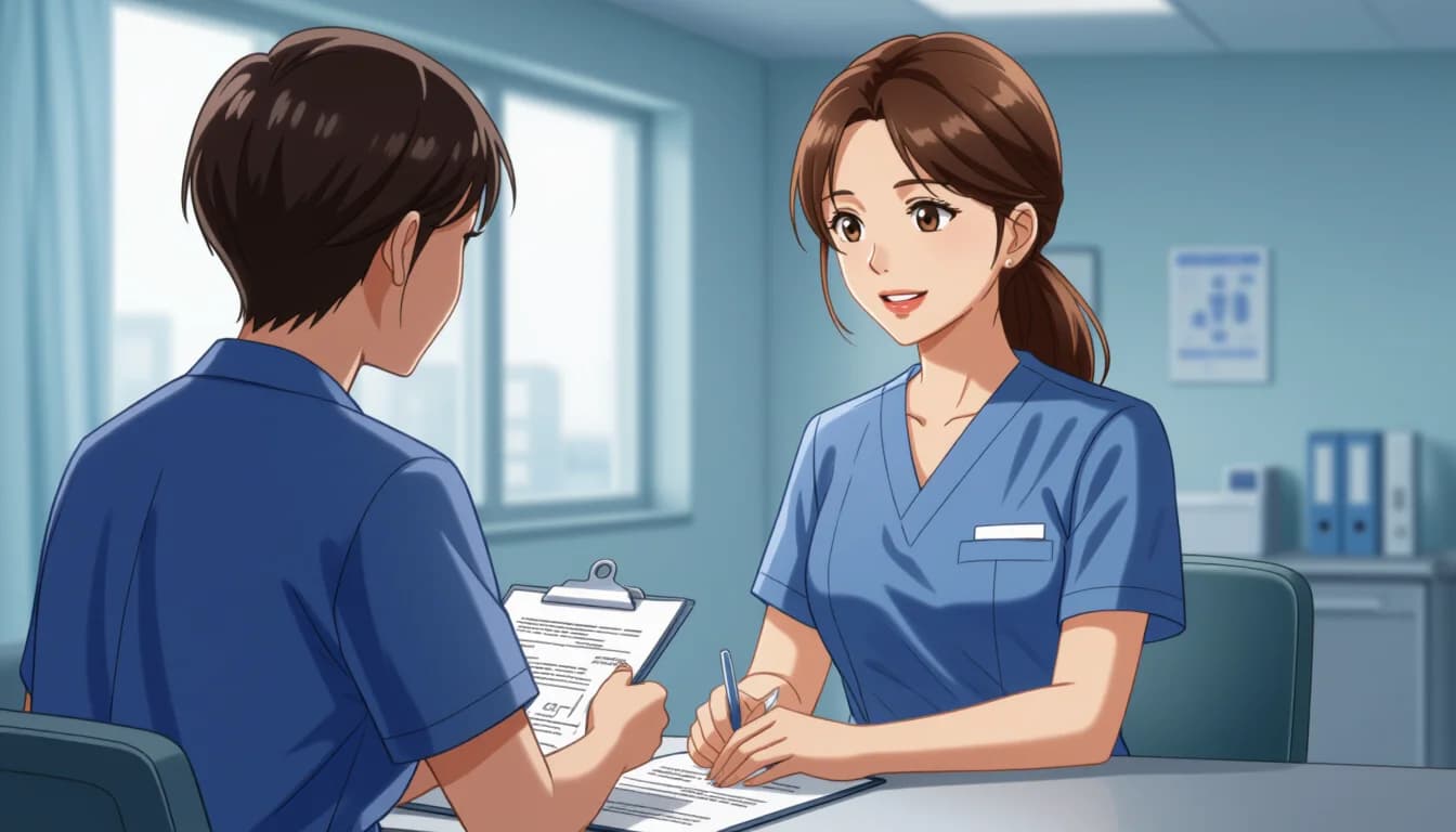 答えにくい質問への対処法 - illustration for 看護師の転職面接でよく聞かれる質問と回答例