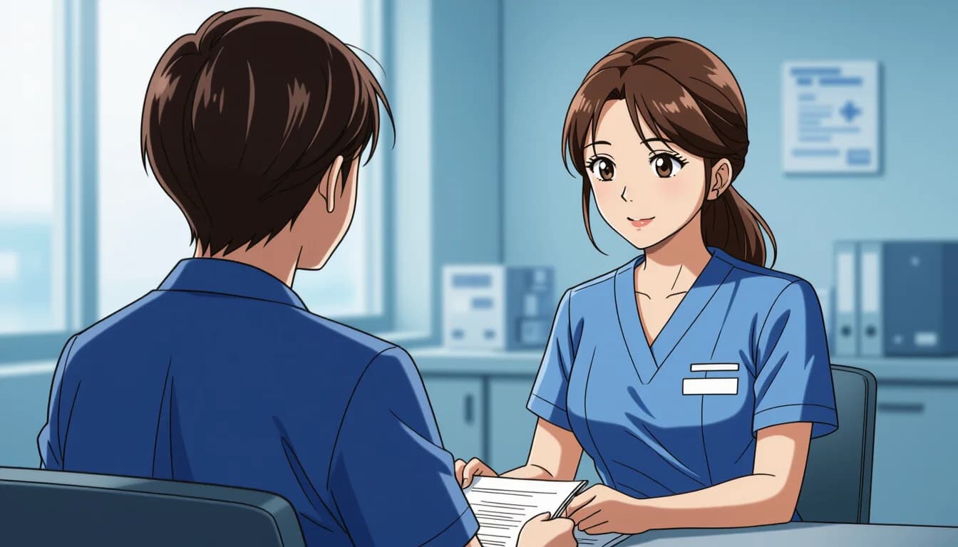 逆質問のコツと好印象を与える例 - illustration for 看護師の転職面接でよく聞かれる質問と回答例