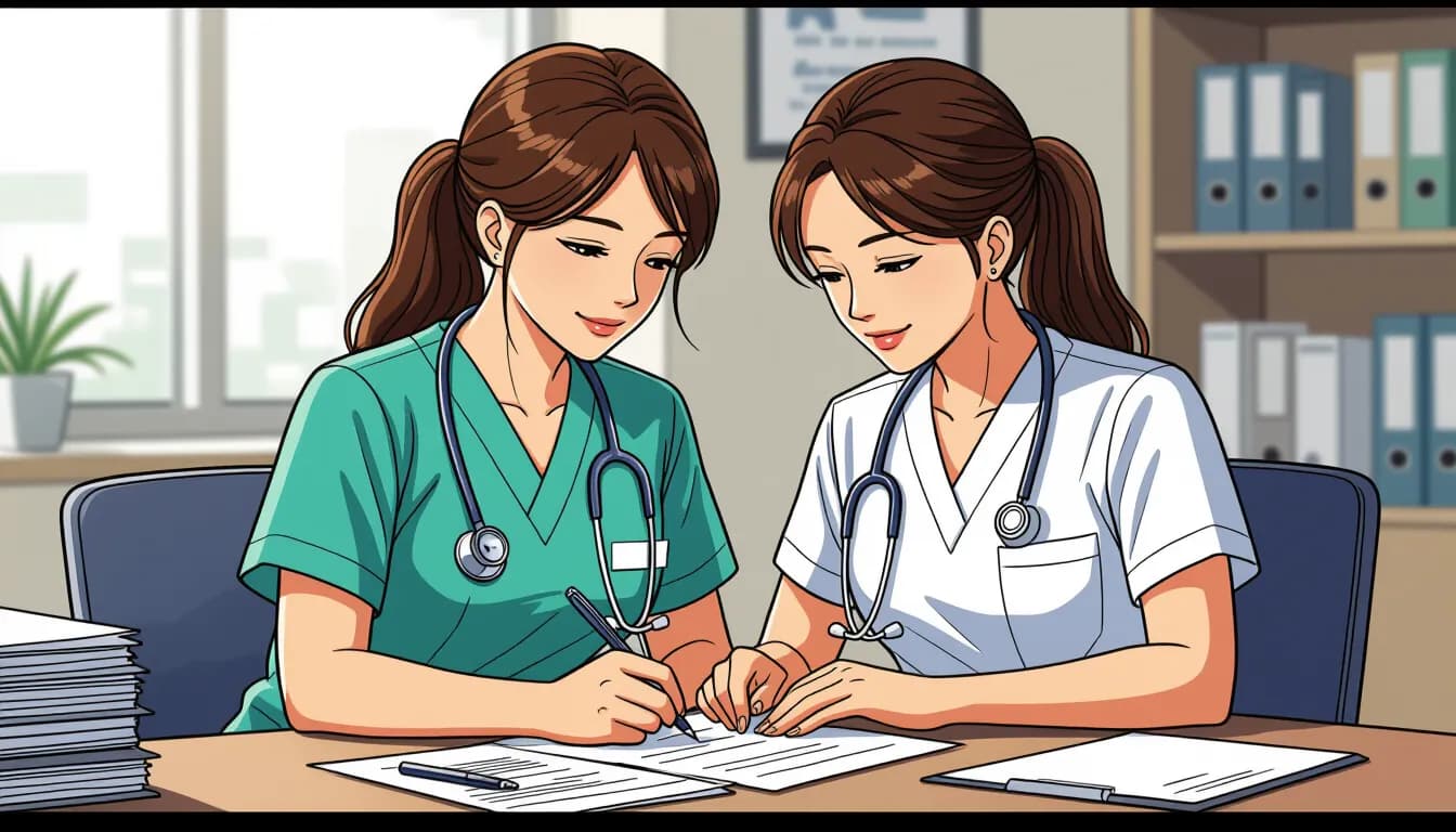 看護師の履歴書・職務経歴書でよくあるNG例と対策 - illustration for 看護師の履歴書・職務経歴書の書き方【例文付き】