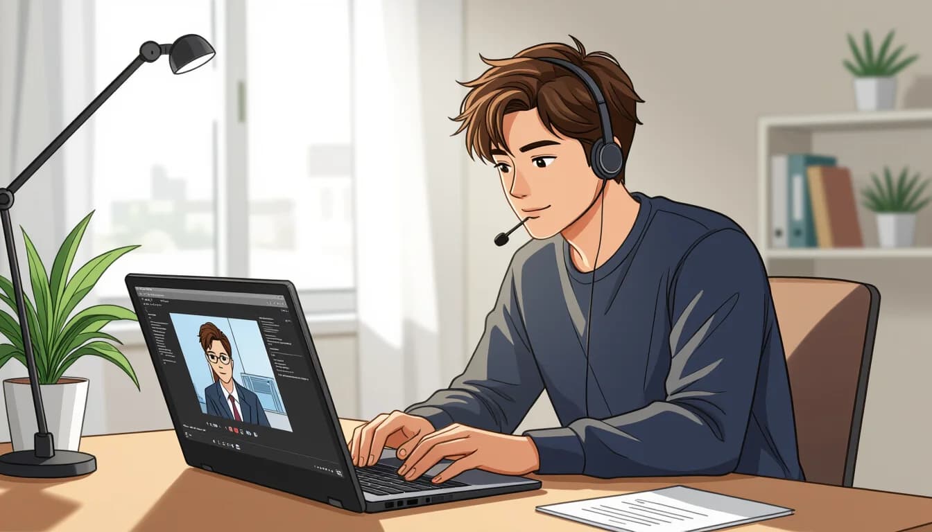 事前準備：通信環境と機器の整備 - illustration for Web面接・オンライン面接の対策と注意点