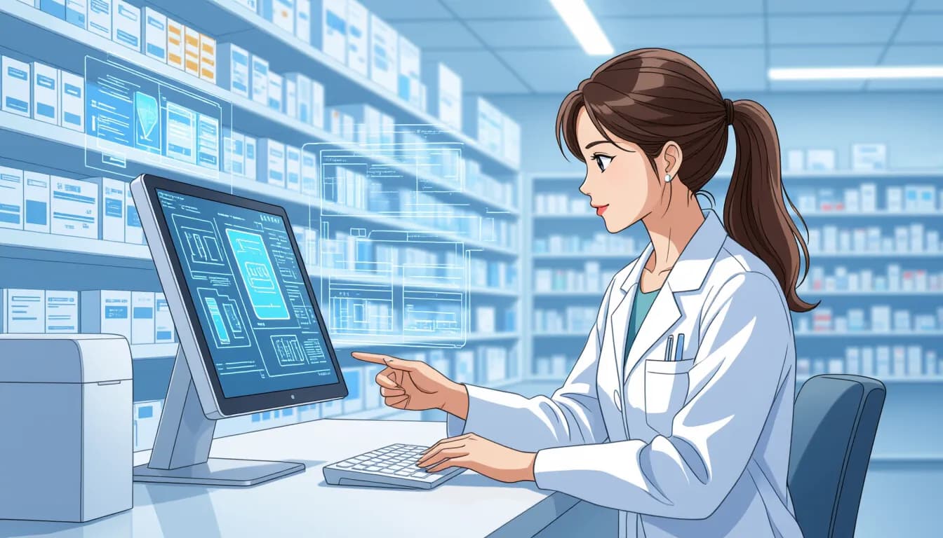 オンライン調剤・オンライン服薬指導の現状と薬剤師への影響 - illustration for 薬剤師の将来性とAI・オンライン調剤の影響